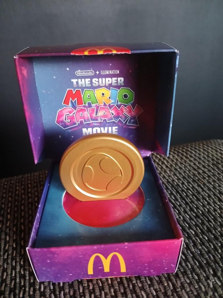 Super Mario Galaxy Movie Munt McDonald's, Ophalen of Verzenden, Nieuw, Jongen of Meisje