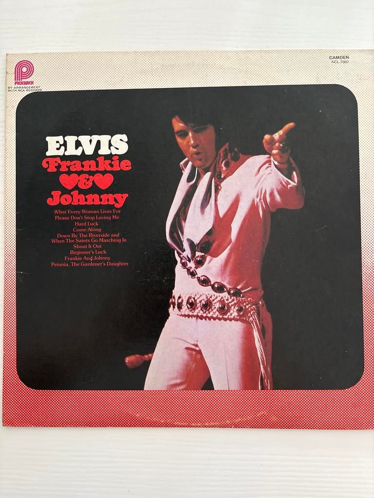 Elvis Presley - Frankie and Johnny LP (1975) Canada, Verzamelen, Ophalen of Verzenden, Zo goed als nieuw, Cd of Plaat