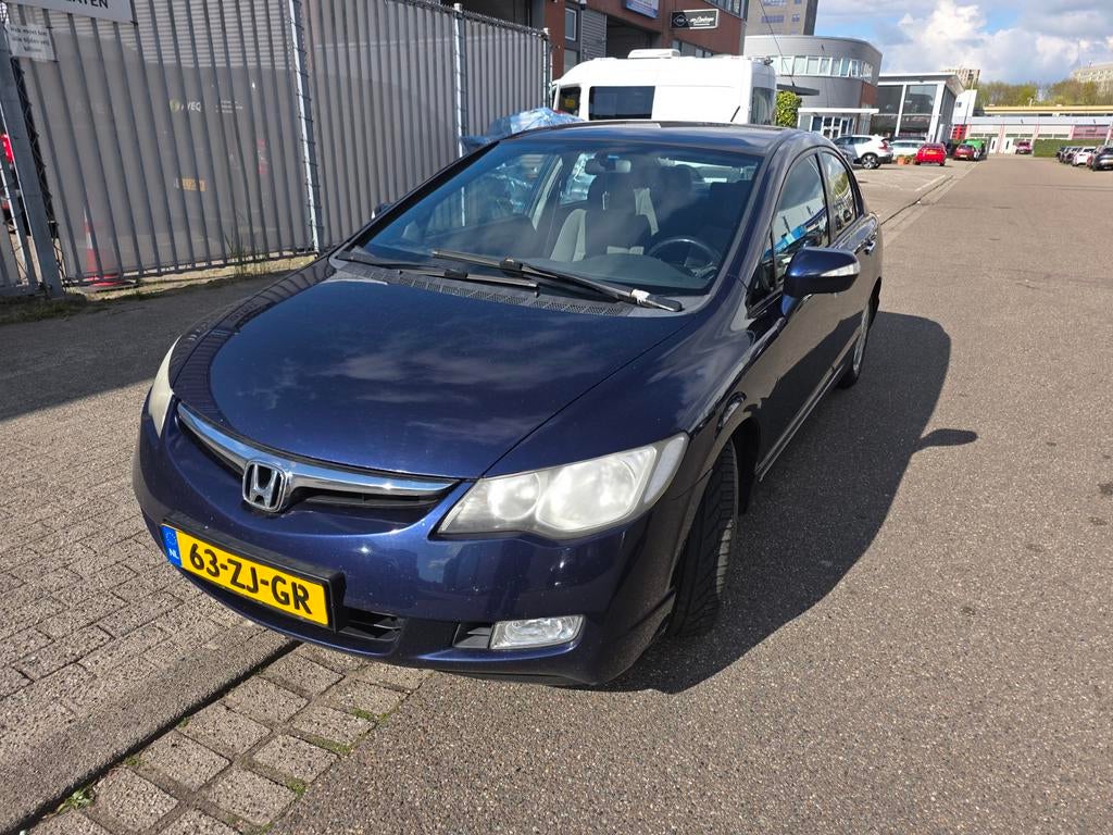 Honda Civic 1.3 Vtec Hybrid 4DR C-tr. 2008 Blauw, Blauw, Origineel Nederlands, 22 km/l, Sedan