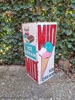 Blikken Mio IJs Reclamebord uit 1968, Verzamelen, Merken en Reclamevoorwerpen, Ophalen of Verzenden