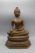 Prachtig Thais Boeddha beeld Uthong Stijl 38 cm Brons, Gebruikt, Nvt particulier, Ophalen of Verzenden, Nvt particulier