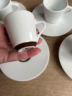 Nespresso 4 Andree Putman kopjes met schotels zgan, Huis en Inrichting, Keuken | Servies, Ophalen of Verzenden, Zo goed als nieuw