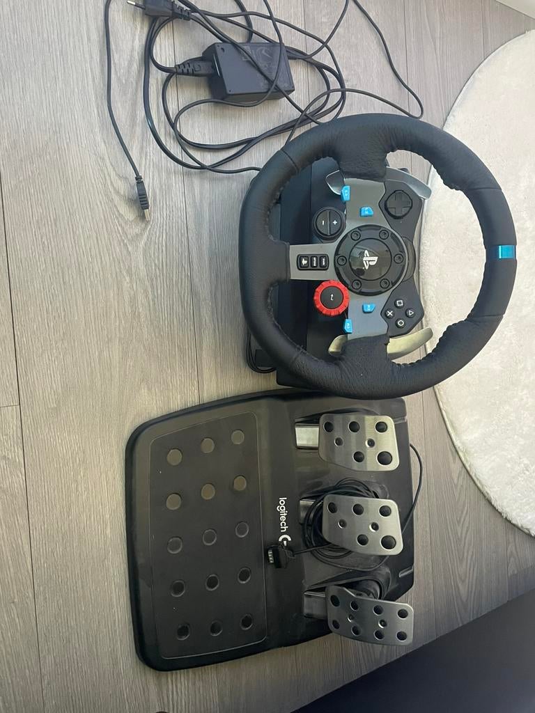 Playstation stuur met kabels en pendalen, Ophalen, Zo goed als nieuw, PlayStation 1