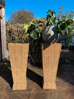 2 zuilen gevlochten van zeegras, Huis en Inrichting, Woonaccessoires | Zuilen en Pilaren, Ophalen, Zo goed als nieuw