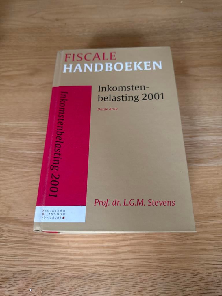 Fiscale Handboeken - Inkomstenbelasting 2001, Boeken, Studieboeken en Cursussen, Ophalen of Verzenden, Alpha, Zo goed als nieuw