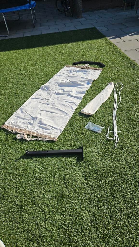 Comfortabele hangmat met ophangsysteem, Ophalen, Gebruikt, Met standaard, Eenpersoons