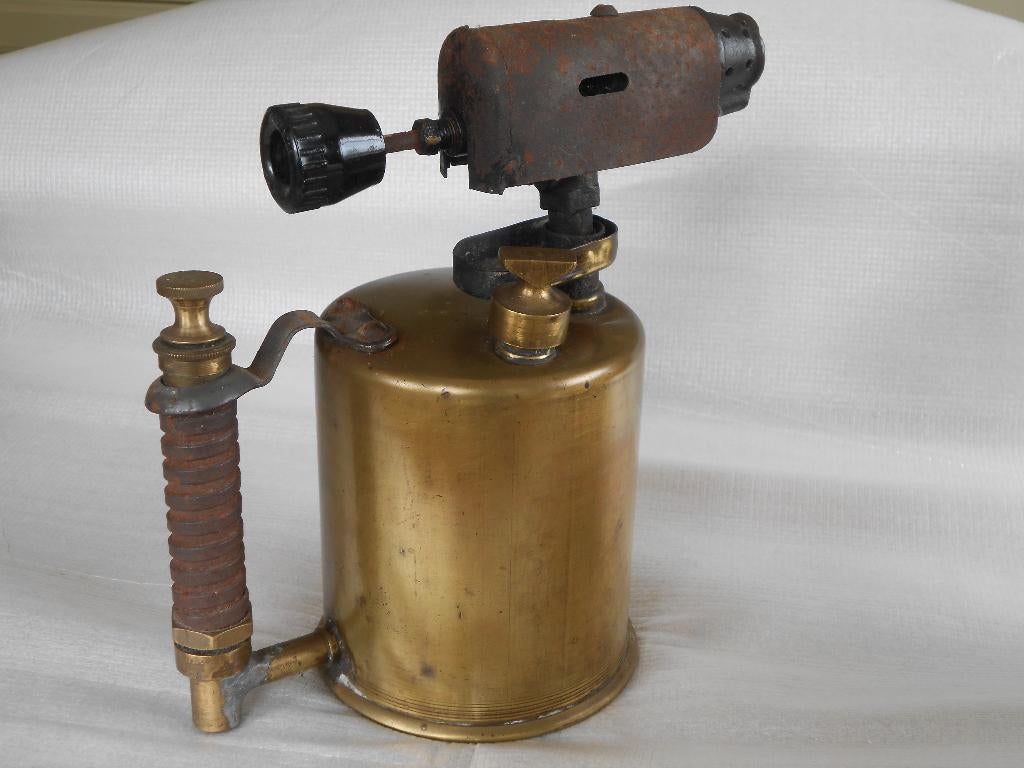 Oude benzine brander koper, Antiek en Kunst, Ophalen