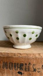 Franse spoelkom groene stip, Ophalen of Verzenden