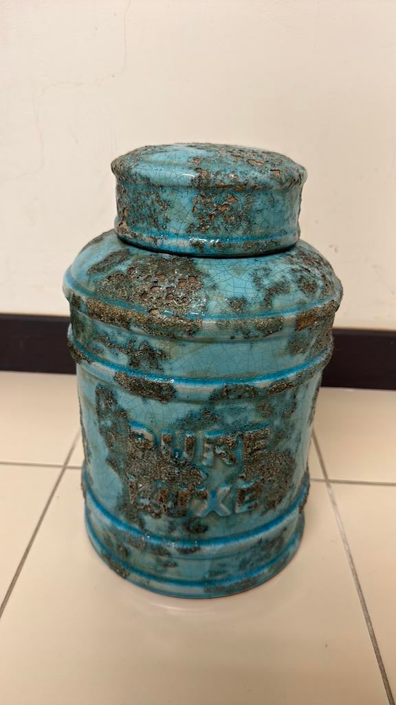 Grote stenen pot, Ophalen, Overige kleuren, Aardewerk of Porselein, Zo goed als nieuw