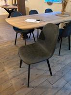 Nieuwe stoel grijs velvet 6 x, Ophalen, Nieuw, Grijs, Vijf, Zes of meer stoelen