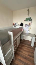 Hoogslaper met bureau en veel opbergruimte  - zonder matras, Ophalen, Gebruikt, Hoogslaper