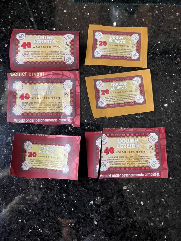 Gezocht Douwe egberts punten, Hobby en Vrije tijd, Spaarzegeltjes, Ophalen of Verzenden, Koffie of Thee, Zegels, Bonnen of Punten