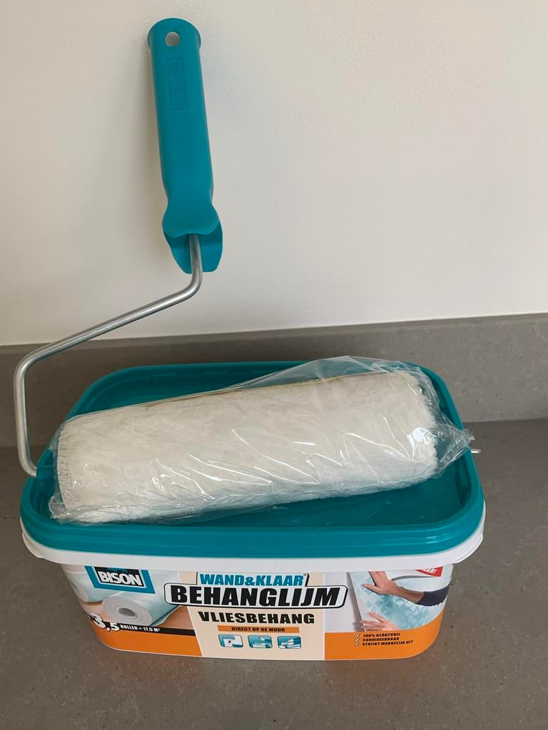 Bison Wand & Klaar Behanglijm voor Vliesbehang, Ophalen, 10 tot 25 m², Wit
