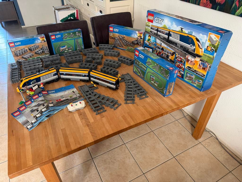 XXL set Elektrische Lego City Trein met 88 Rails & 4 Wissels, Kinderen en Baby's, Speelgoed | Duplo en Lego, City, Lego, Ophalen of Verzenden
