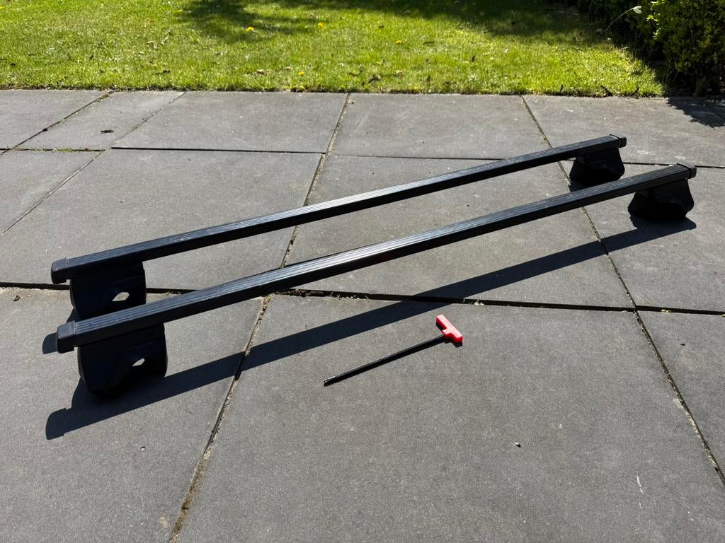 Thule dakdragers 120cm breed, Auto diversen, Dakdragers, Ophalen, Zo goed als nieuw