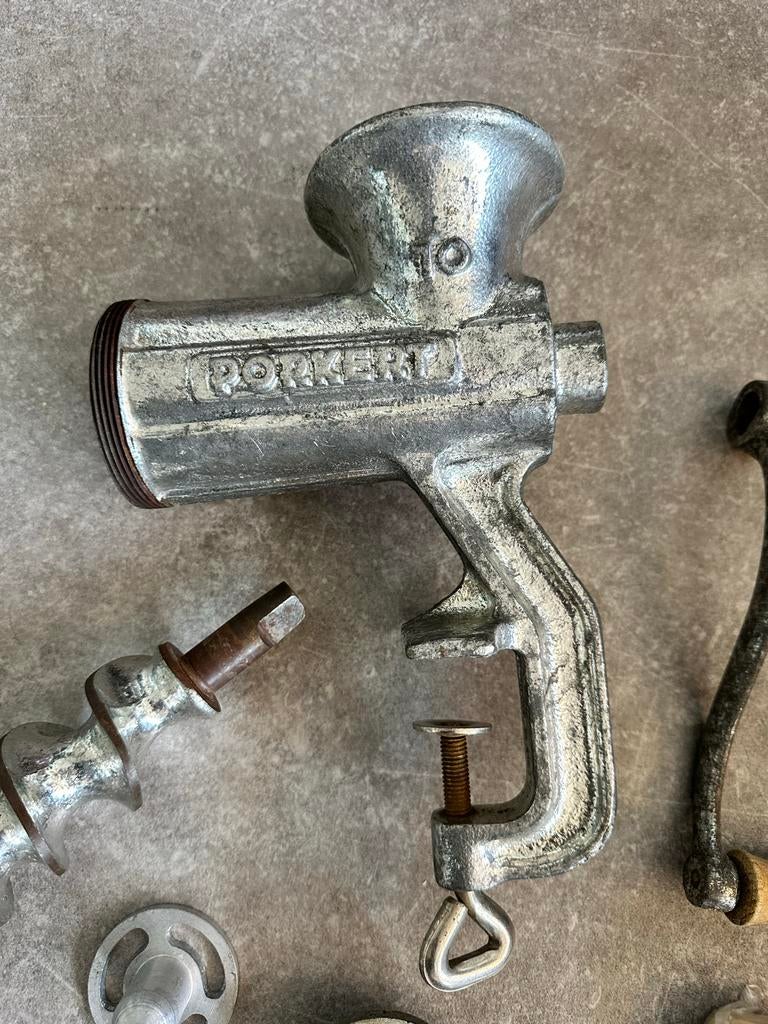 Gehaktmolen Porkert 10, 4 liter of meer, Ophalen of Verzenden, Gebruikt, 1 snelheid