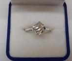 Zilveren mooie fantasie ring maat 15.75 nr.1101, Verzenden, Dame, Zilver, Zilver