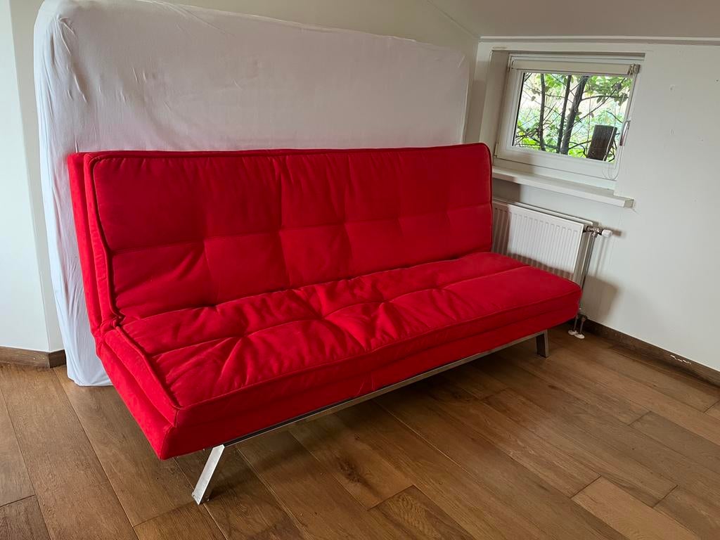 Prachtige slaapbank, Ophalen, Zo goed als nieuw, Twijfelaar, 120 cm