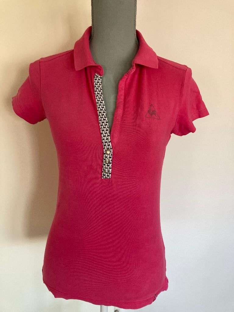 Top/poloshirt/tennisshirt - Le Coq sportif, Maat 38/40 (M), Ophalen of Verzenden, Korte mouw, Roze