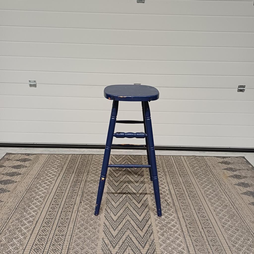 1 x houten barkruk café mancave kruk, 5 krukken of meer, Ophalen, Gebruikt, 60 tot 90 cm