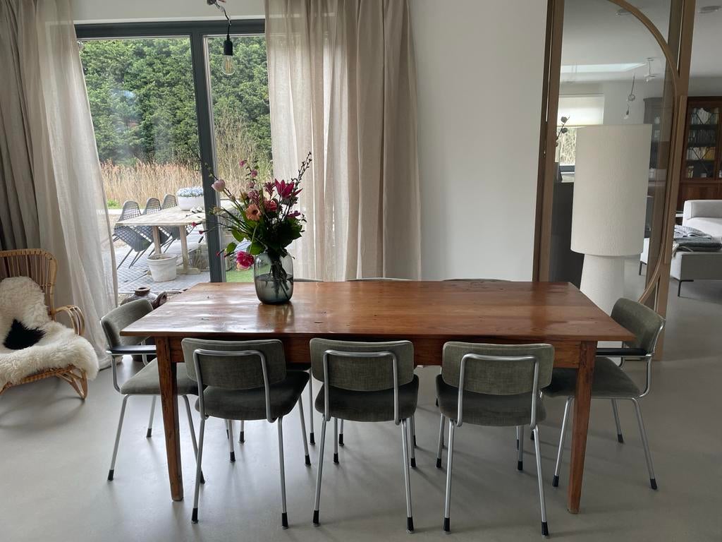 Antieke Indonesische teak eettafel met certificaat, Antiek en Kunst, Ophalen