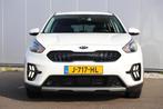 Kia Niro 1.6 GDi Hybrid DynamicLine Half Leder Carplay Andro, Gebruikt, Euro 6, Leder en Stof, Wit