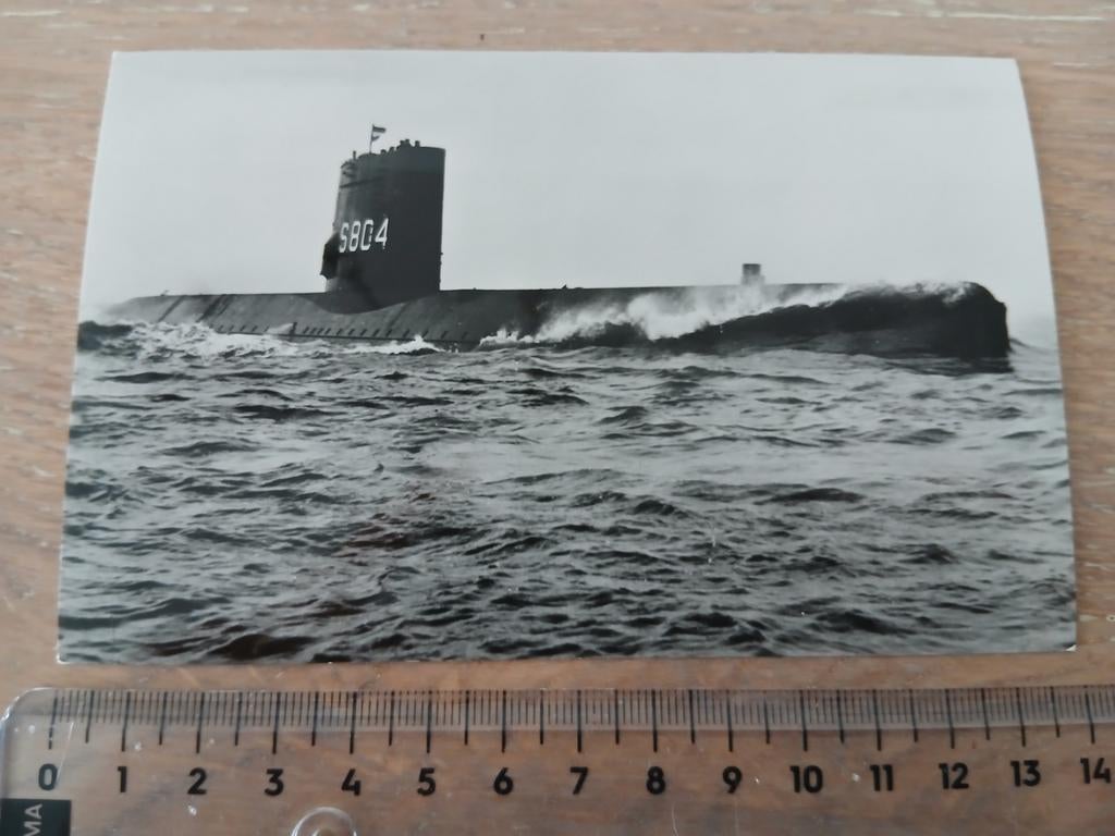 Hr Ms Potvis Onderzeer Nederlandse Marine Duikboot kaart, Ophalen of Verzenden, Zo goed als nieuw, Kaart, Foto of Prent