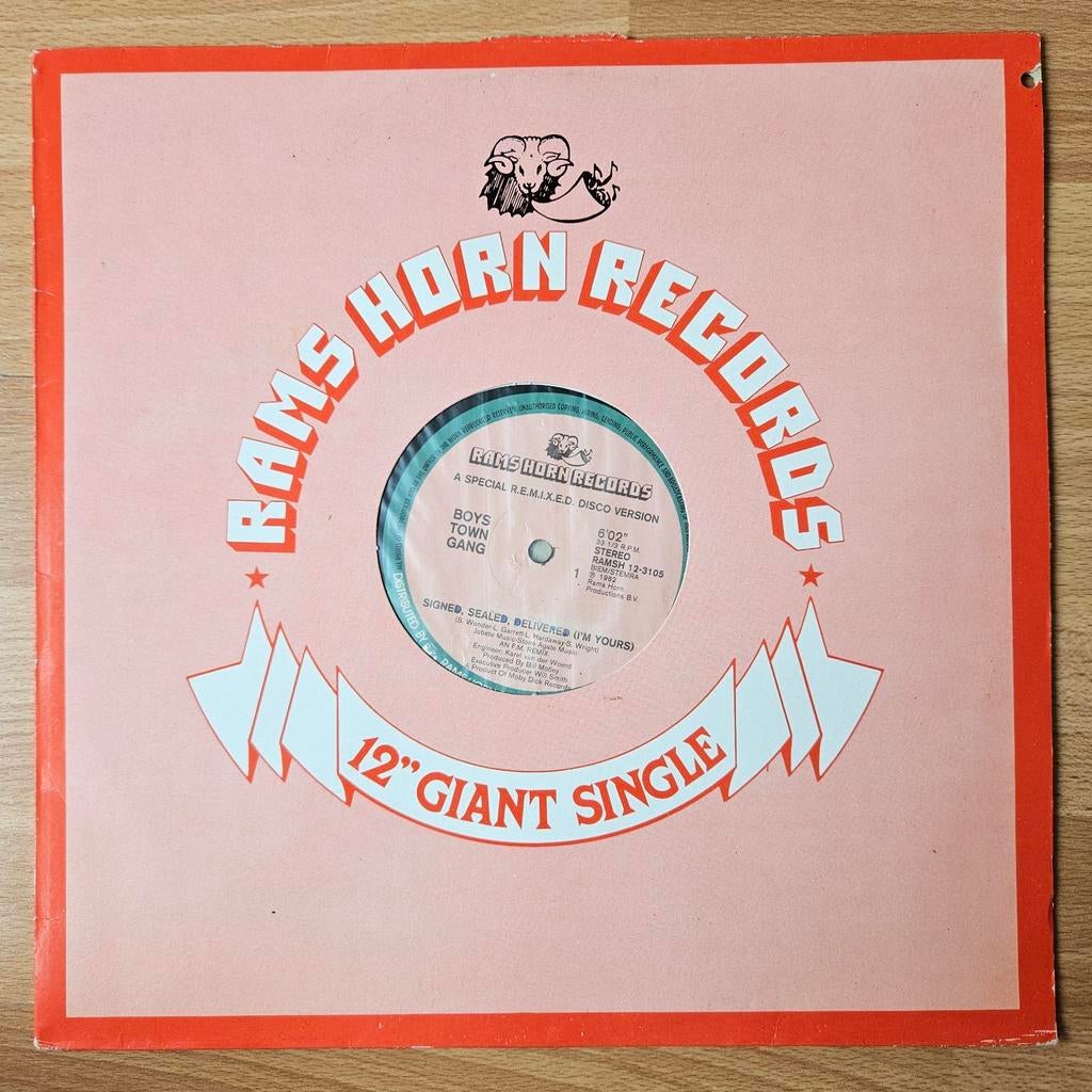 Boys Town Gang – Signed, Sealed, Delivered  - Maxi Single, Gebruikt, Maxi-single, Ophalen of Verzenden, Pop