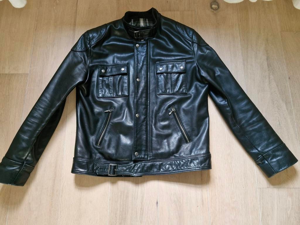 Marlboro Classics Gangster jas van echt zacht leder. Maat L, Maat 52/54 (L), Zwart, Ophalen of Verzenden, Zo goed als nieuw