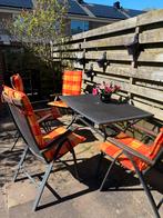 Tuintafel met 4 stoelen, Ophalen, Gebruikt, Eettafel, Tuinset