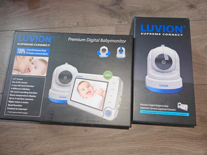 Luvion Supreme Connect babyfoon met 2 camera's, Kinderen en Baby's, Babyfoons, Gebruikt, 250 meter of meer, Camera, Ophalen of Verzenden