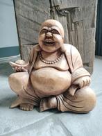 Houten Boeddhabeeld - Lachende Boeddha, Huis en Inrichting, Ophalen of Verzenden, Zo goed als nieuw