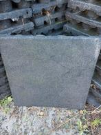 Zwarte rubberen tegels ong 27 m2, Tuin en Terras, Tegels en Klinkers, Ophalen, Gebruikt, Rubber, Overige typen