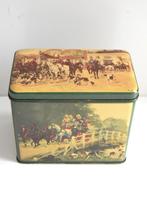 Oud theeblik van De Gruyter (1930) in erg goede staat, Verzamelen, Blikken, Ophalen of Verzenden, Gebruikt, Thee