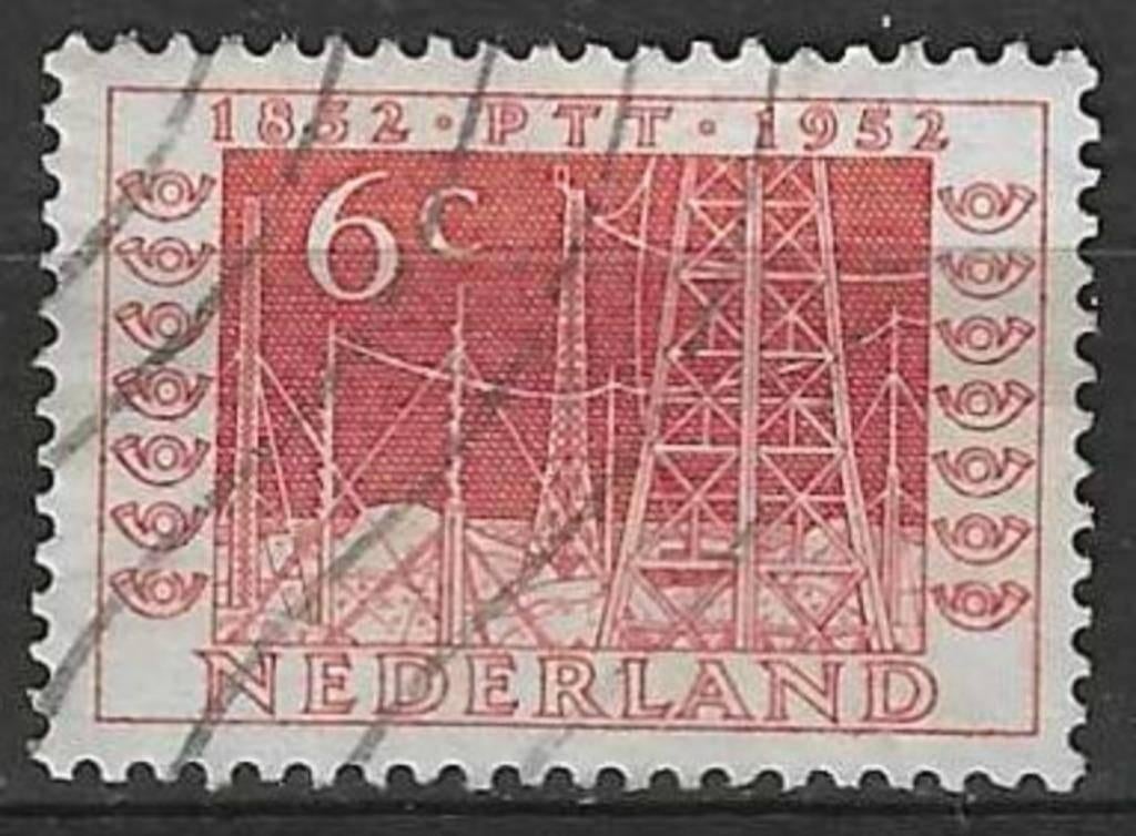 Nederland 1952 - Yvert 575 - 100 Jaar P.T.T. - 6 c. (ST), Verzenden, Gestempeld