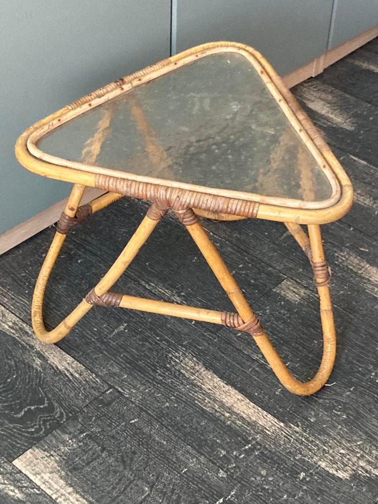 Vintage Rohe Noordwolde bijzettafel (280326c), Ophalen, Minder dan 55 cm, Gebruikt, Overige vormen