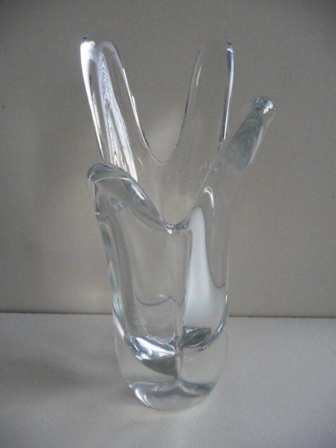kristallen vaas van SEVRES - FRANCE, hoog 19cm, Ophalen of Verzenden