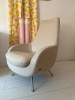 Rolf Benz design stoel – crème nappa leer | €750, Huis en Inrichting, Fauteuils, Ophalen, Zo goed als nieuw, 75 tot 100 cm, Leer