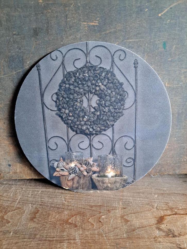 Muurcirkel sober,landelijk, Huis en Inrichting, Woonaccessoires | Wanddecoraties, Ophalen of Verzenden