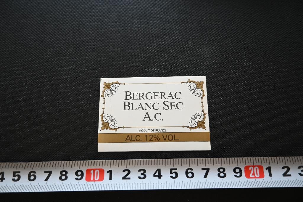 sticker drank - produit de france - bergerac blanc sec a.c., Verzamelen, Ophalen, Zo goed als nieuw