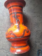 Oude oranje vaas, Flora Holland 1890, Ophalen of Verzenden