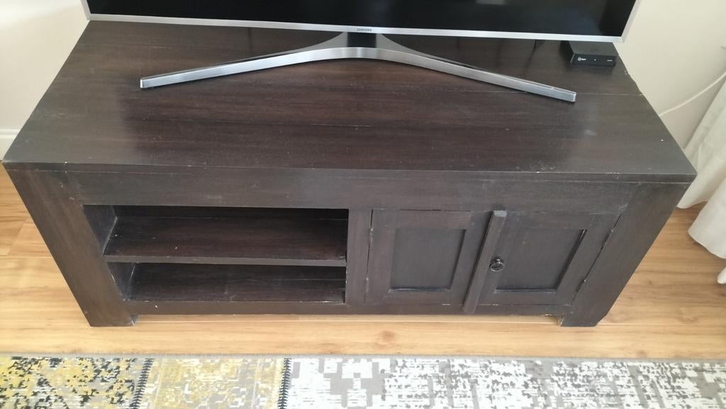 TV kastje, donker bruin., Ophalen of Verzenden