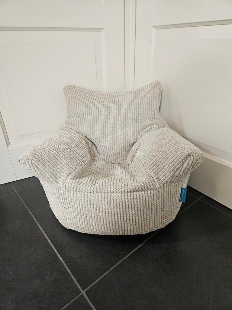 Zitzak voor kinderen - Big Bertha - Zo goed als nieuw, Ophalen, Zo goed als nieuw, Beige, Zitzak