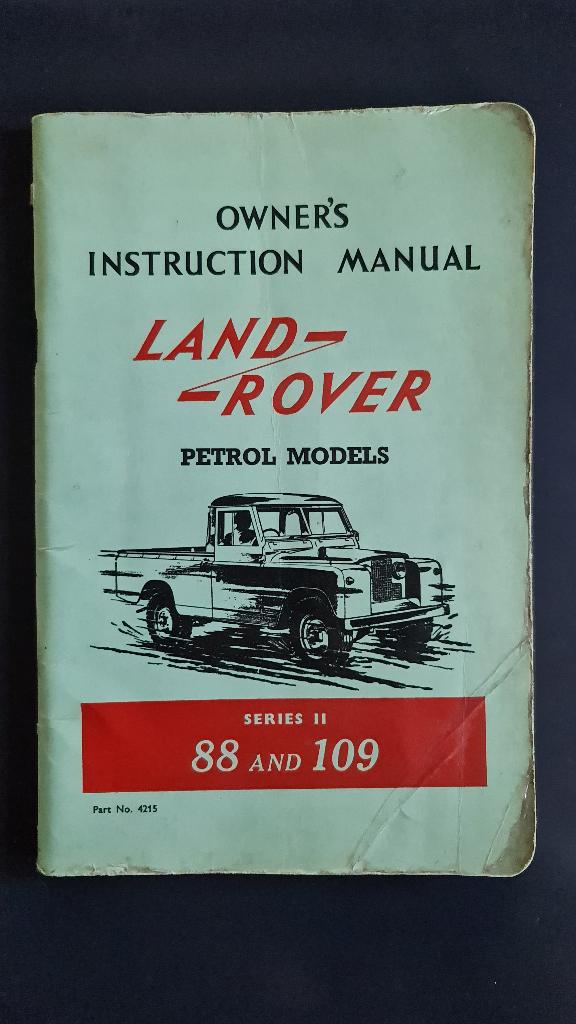Landrover Series 2 instructieboek/Owner's instruction manual, Auto diversen, Handleidingen en Instructieboekjes, Ophalen of Verzenden