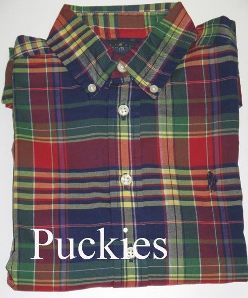 Geruit Ralph Lauren overhemd maat 152/158 NIEUW (9547), Overhemd of Blouse, Nieuw, Ophalen of Verzenden, Ralph lauren