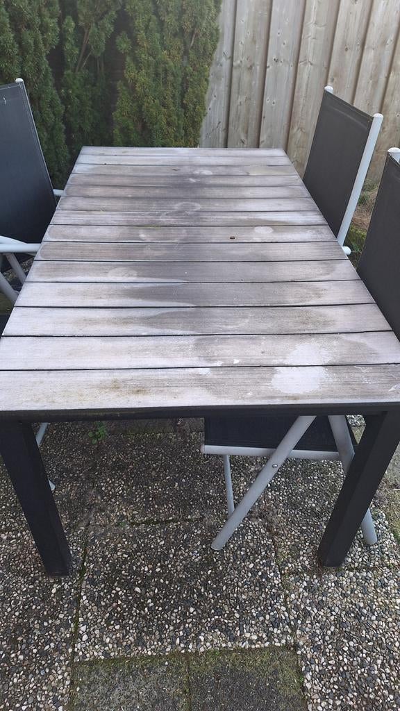 Tuintafel, Tuin en Terras, Ophalen, Gebruikt, Rechthoekig