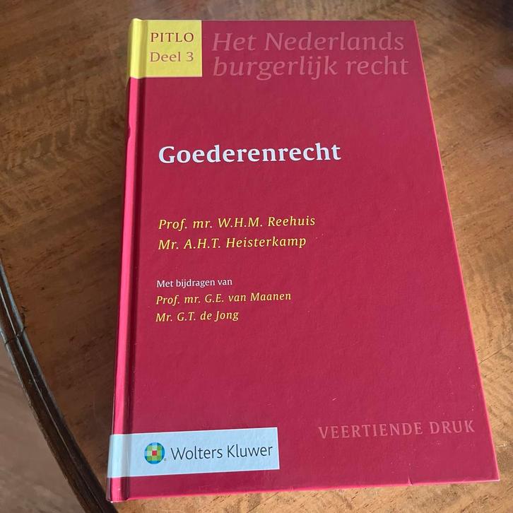 Pitlo Goederenrecht - Het Nederlands burgerlijk recht, Boeken, Studieboeken en Cursussen, Nieuw, WO, Gamma, Ophalen of Verzenden