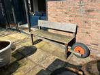 Weltevree Wheelbench Oak 2/3p. verplaatsbare kruiwagenbank, Ophalen, Gebruikt, Hout