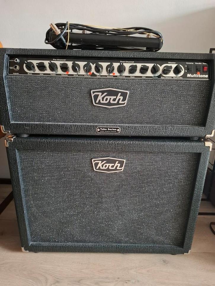 Buizenversterker 50 watt Koch inclusief speakers, Muziek en Instrumenten, Versterkers | Bas en Gitaar, Gebruikt, 50 tot 100 watt