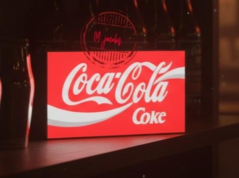 Coca Cola lichtbak, Verzamelen, Ophalen of Verzenden, Nieuw, Lichtbak of (neon) lamp